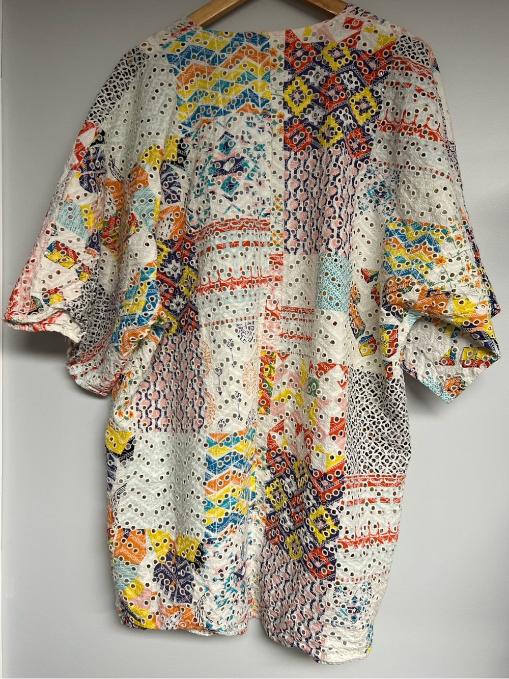 Anthropologie Rayne Patchwork Eyelet Kimono - Picture 4 of 6